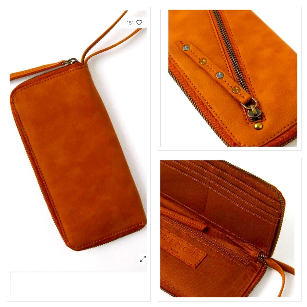 Free People vegan wristlet